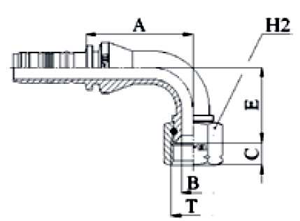 HEMBRA JIC CODO 90º  M82592